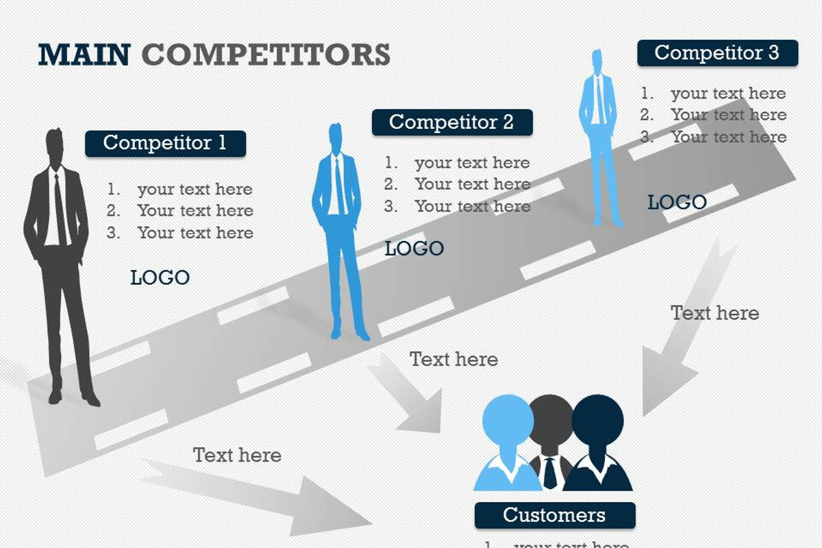 Main Competitors PowerPoint Template, a Presentation Template by Yes Presentations (Photo 19 of 26)