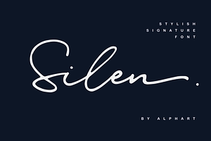 Silen - Stylish Signature Font