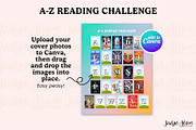 A-Z Reading Challenge Canva Template, a Design Template by Jordyn Alison Designs (Thumbnail 2 of 3)