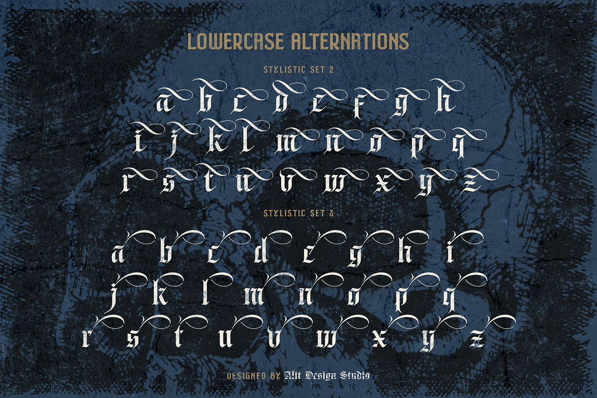 Braysilk Typeface, a Blackletter Font by alit design (Photo 10 of 22)