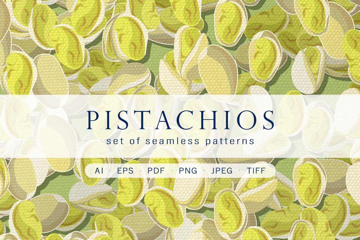 Pistachios - Set of patterns, a Pattern Graphic by Yummy (Photo 1 of 8)