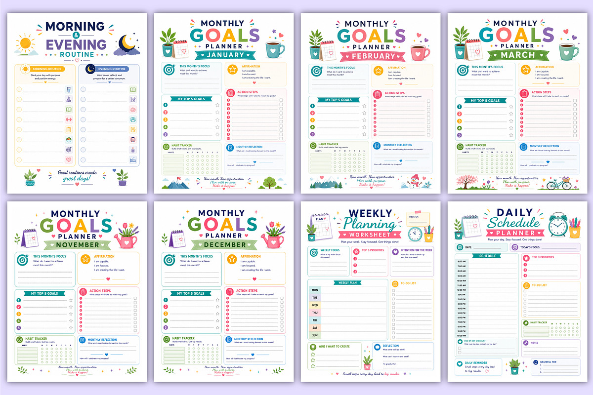 2027 Modern Life Organizer | Self, a Stationery Template by Mustafiz (Photo 3 of 4)