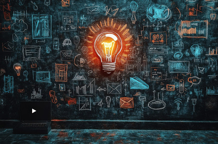 Glowing Lightbulb Idea Inspiration B, a Background Photo by Pixeness