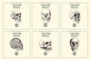 VECTOR SKULL HAND DRAWN BUNDLE 24, an Illustration by pawellpi (Thumbnail 3 of 4)