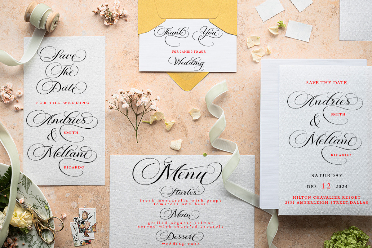 Helingston Script, a Script Font by Has_rizal (Photo 4 of 11)