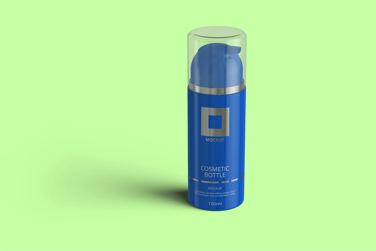 Airless Pump Cosmetic Bottle Mockup, a Cups & Container Mockup by Digitalphaser (Photo 4 of 5)