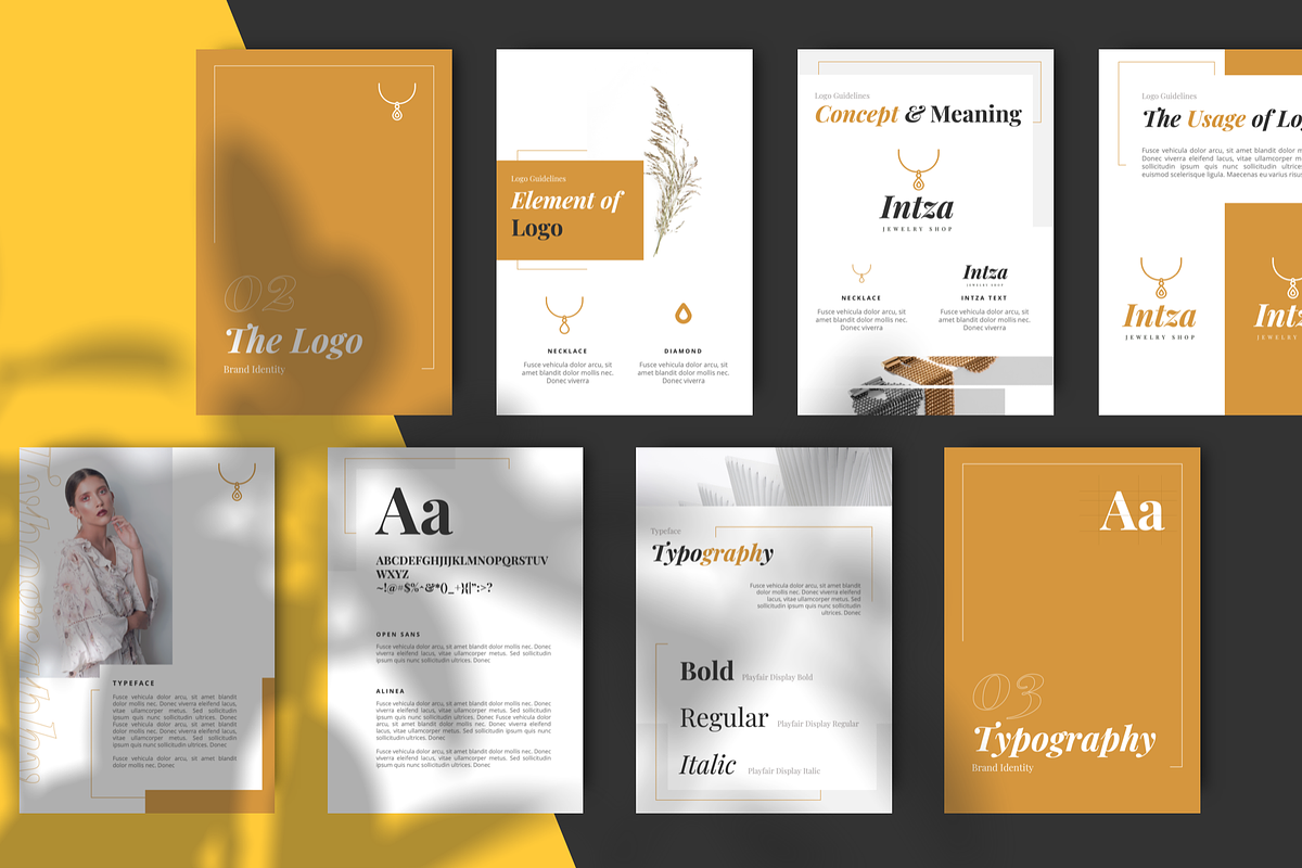 INTZA - Luxury Keynote Guidelines, a Presentation Template by Masdika Studio (Photo 5 of 12)