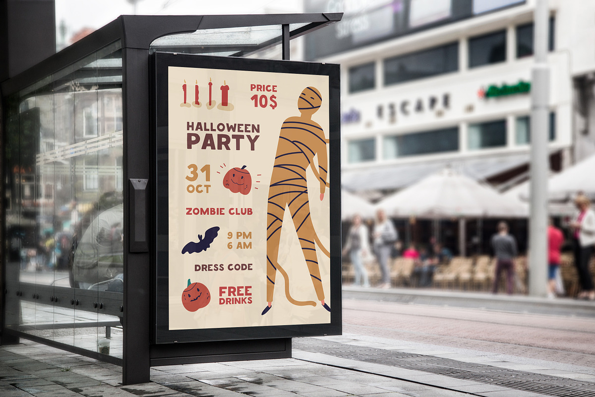 Halloween posters, cards, seamless, a Decorative Illustration by Good Studio (Photo 15 of 15)