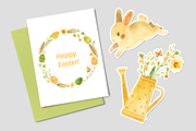 Easter Bunny, Rustic watercolor set, an Animal Illustration by Valin Malin (Thumbnail 6 of 9)