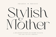 Stylish Mother - Display Serif Font, a Serif Font by Keithzo (Thumbnail 1 of 11)