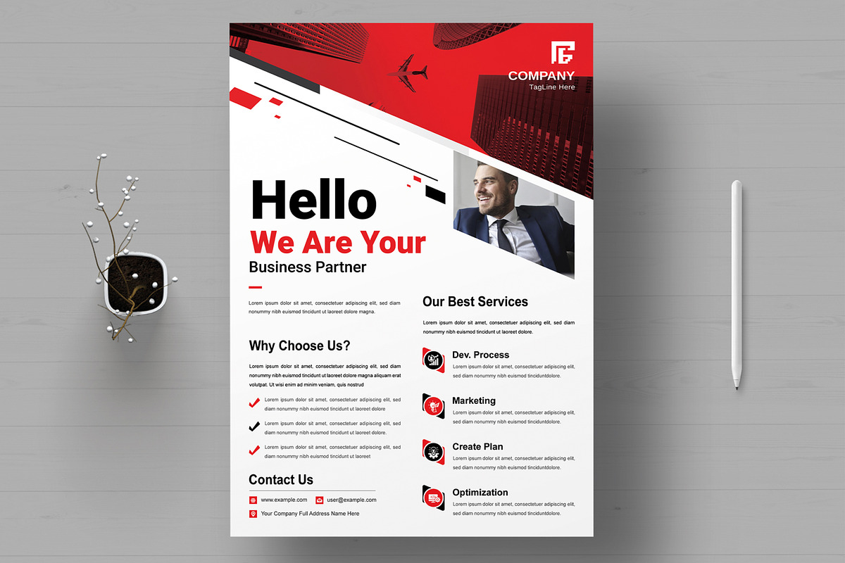 Creative Digital Agency Flyer, a Flyer Template by MightyDesign (Photo 1 of 8)
