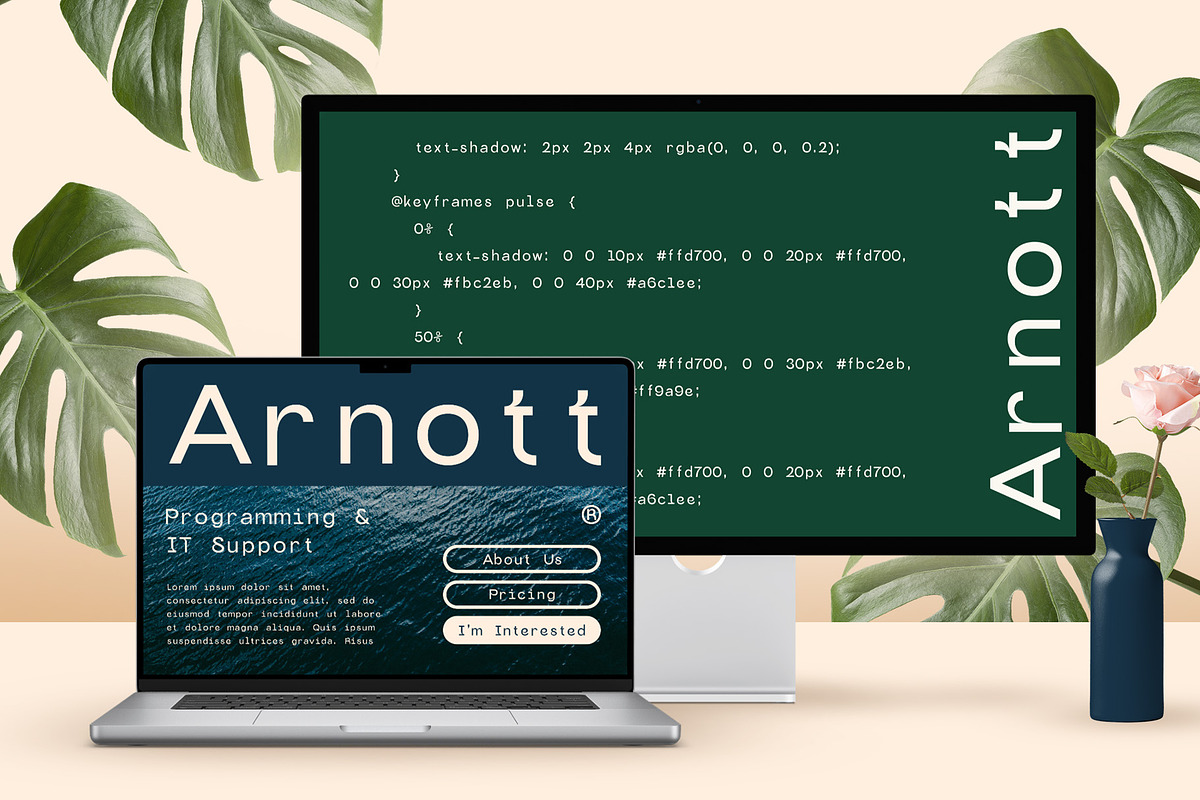 CS Ghita Mono – Monospaced Font, a Sans Serif Font by Craft Supply Co. (Photo 8 of 8)