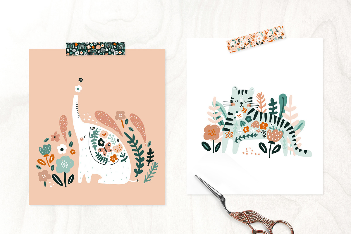 BLOOMY childish graphic collection, a Pattern Graphic by solmariart (Photo 10 of 10)