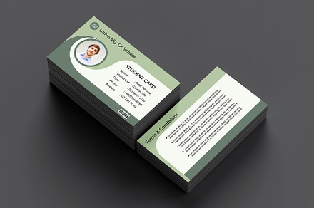 Student Card Template Vol 08, a Card Template by takuloerizal