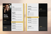 Elegant Professional Resume CV, a Templates & Theme by studiogstock (Thumbnail 1 of 3)