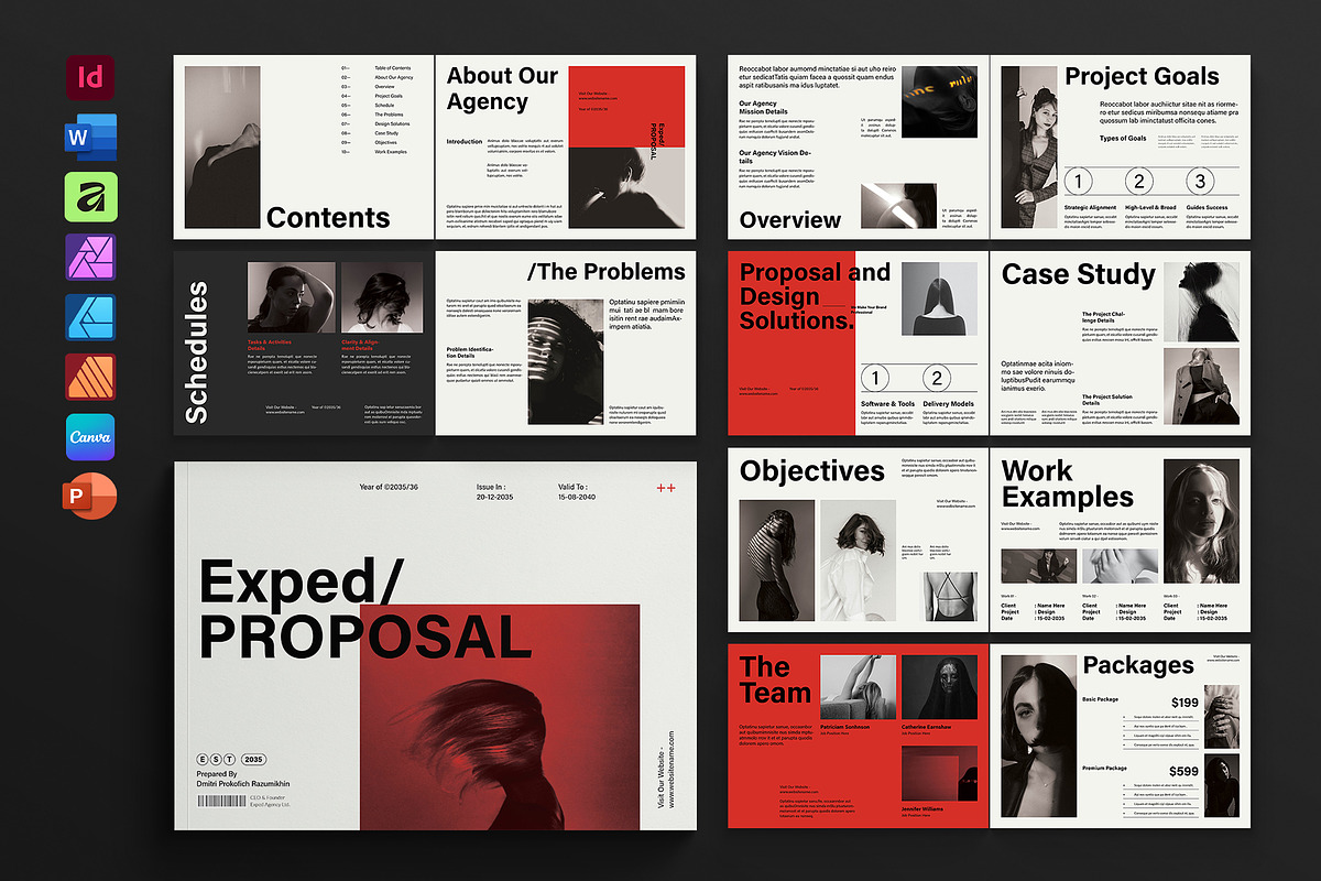 Project Proposal Template Landscape, a Brochure Template by DesignCrest (Photo 1 of 11)