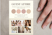 Guest attire Dresscode card template, a Card Template by EvaTemplates (Thumbnail 2 of 4)