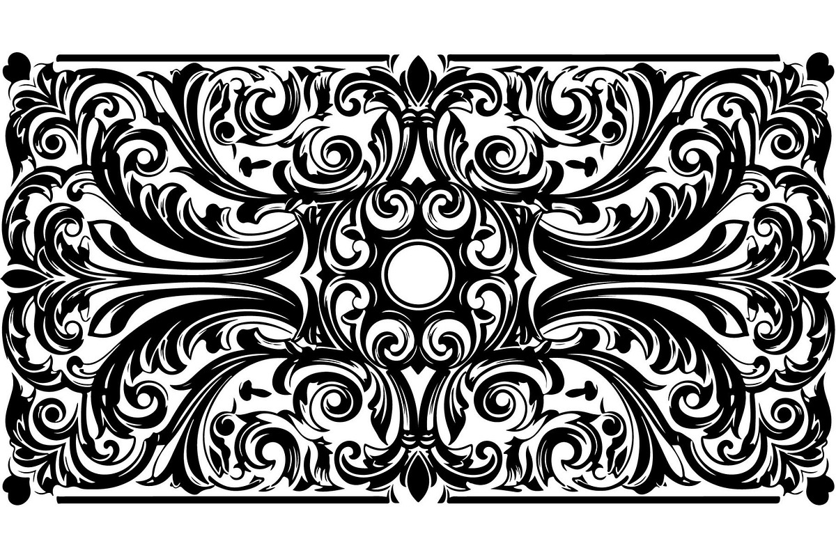 Decorative Mandala Panel Vector Set, a Decorative Illustration by Designer_Momina (Photo 18 of 21)