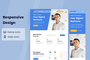 Portfolio Web Design, a Wireframe Template by INSPR STD (Thumbnail 4 of 6)