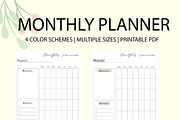 MONTHLY Planner PDF, a Stationery Template by J&T photo and design (Thumbnail 4 of 5)