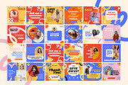 70 Playful Instagram Canva Template, a Templates & Theme by TemplateCastleStore (Thumbnail 2 of 10)