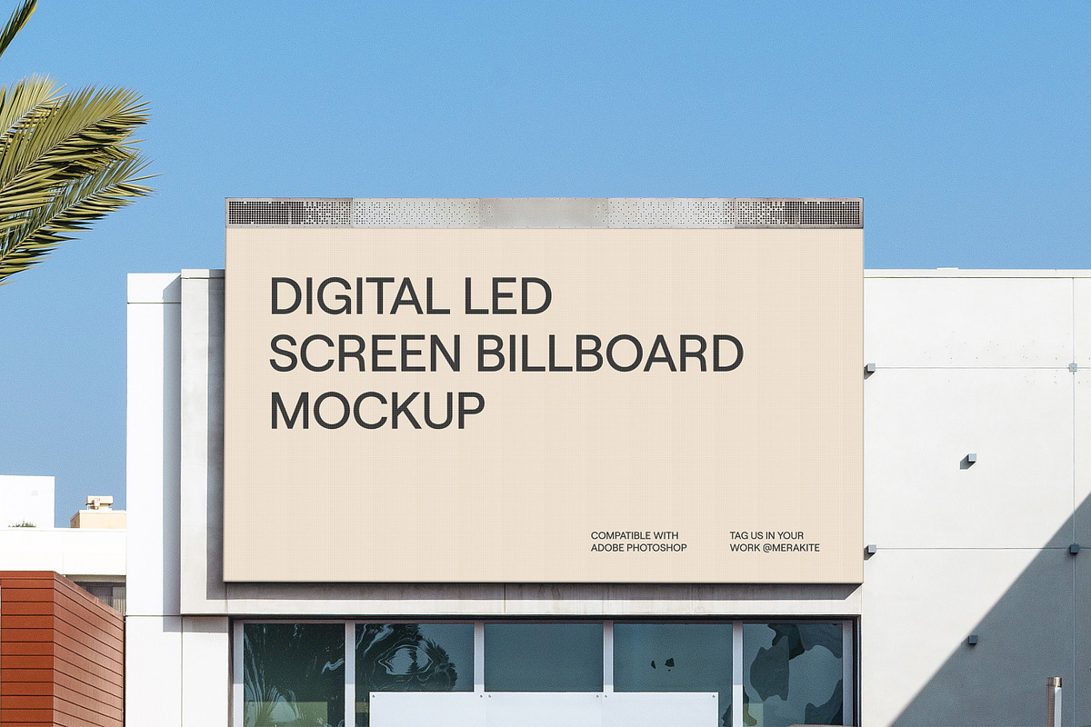 Outdoor Digital Billboard PSD Mockup, an Advertising Mockup by Area Mockups (Photo 1 of 5)