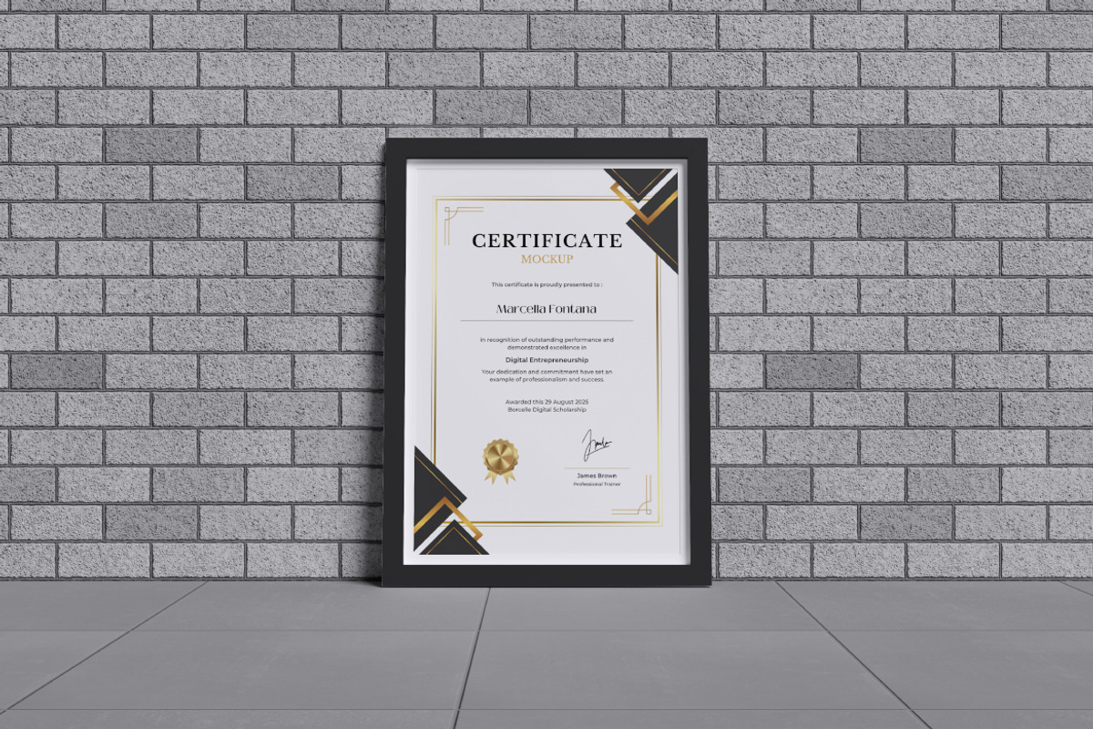 Certificate Mockup Bundle Set, a Merchandise Mockup by Rielismee (Photo 5 of 5)
