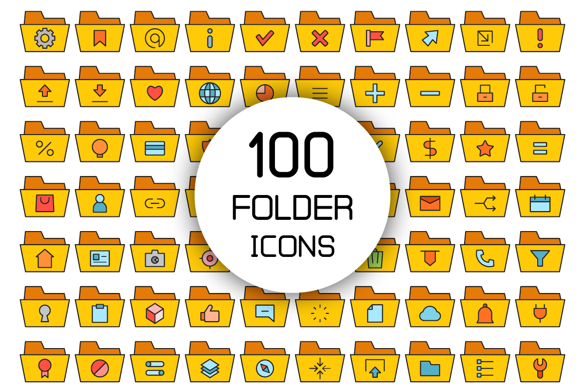 Folder and User Interface Icons Set, an Icon by Designfour