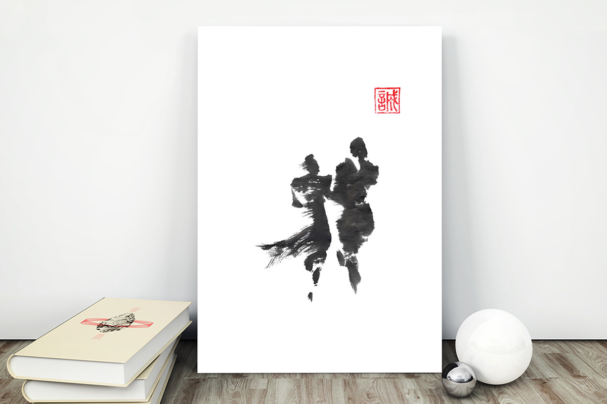 Ever After sumi-e painting, a Background Graphic by Quetzal Art (Photo 1 of 4)