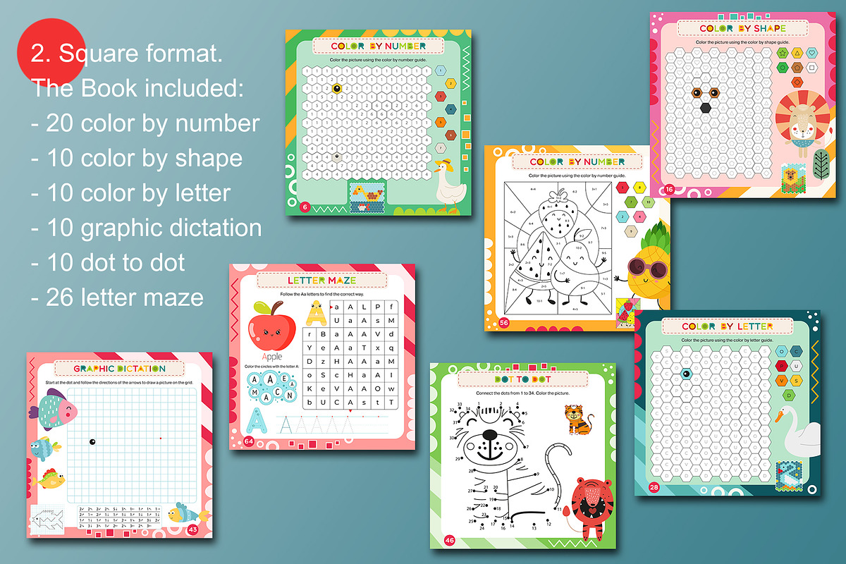 Practice Workbook for Kindergarten, an Education Illustration by Nursery Art (Photo 5 of 8)
