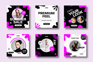 Fashion Social Media Template Design, a Social Media Template by MightyDesign