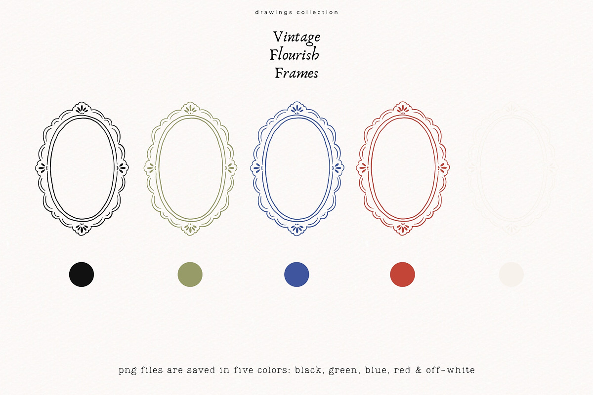 60 Vintage Flourish Frames, a Decorative Illustration by PeDe Designs (Photo 6 of 11)