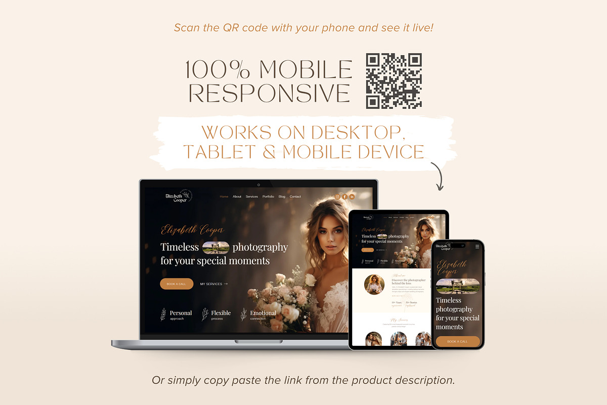Photography Wix Website Template, a Wix Template by vectorocean (Photo 8 of 11)