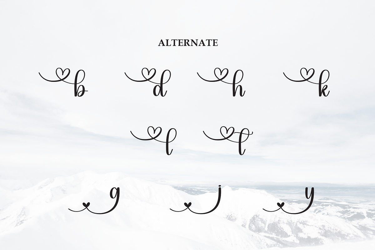 Snowsky | Script Font, a Handwritten Font by Scratchones (Photo 8 of 9)