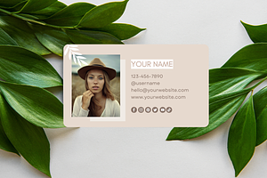 Beige Business Card Template