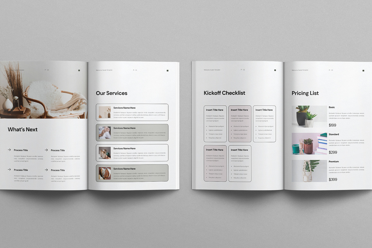 Welcome Guide Template, a Brochure Template by E-Type