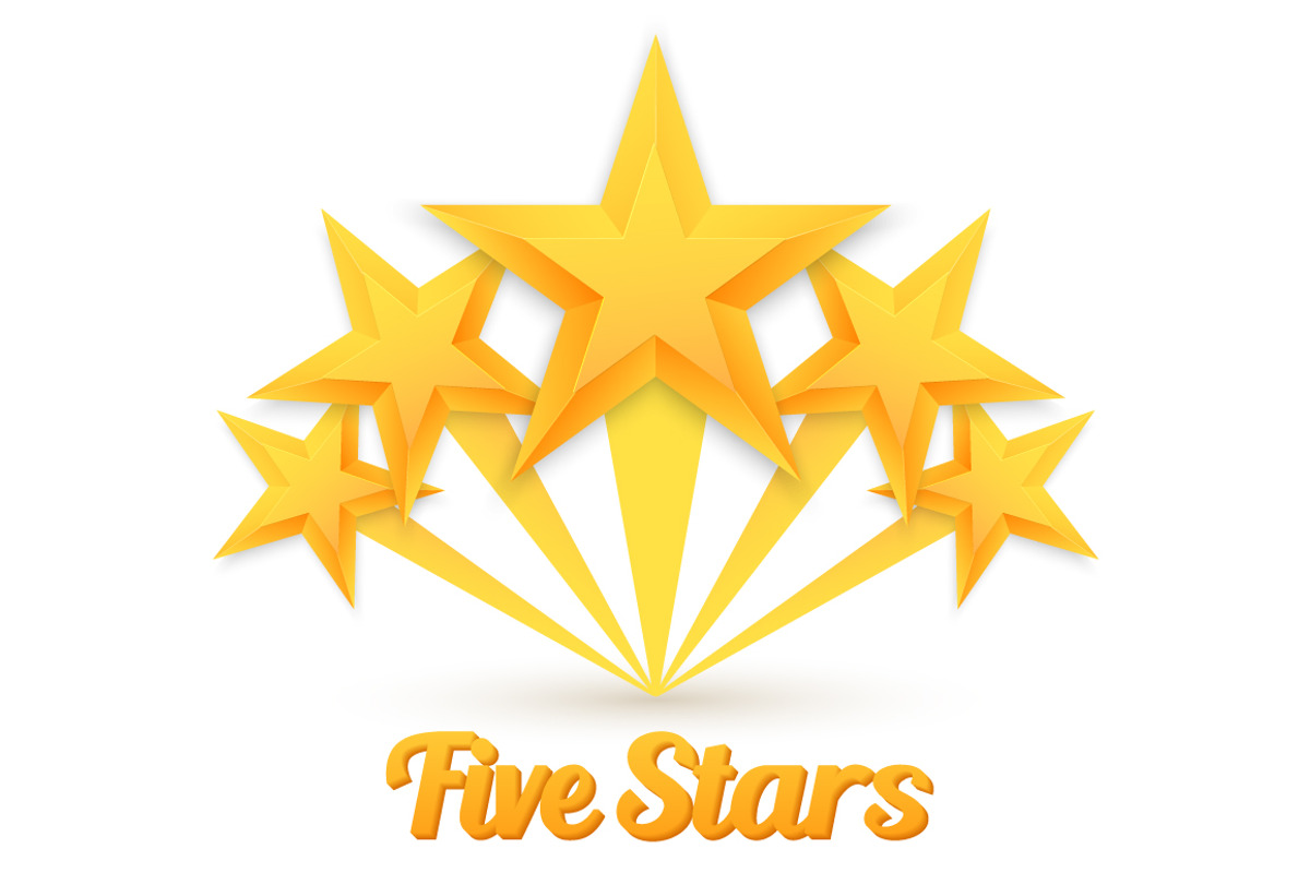 Rating Gold Stars Icon Set, an Object Graphic by RaZZeRs (Photo 1 of 2)