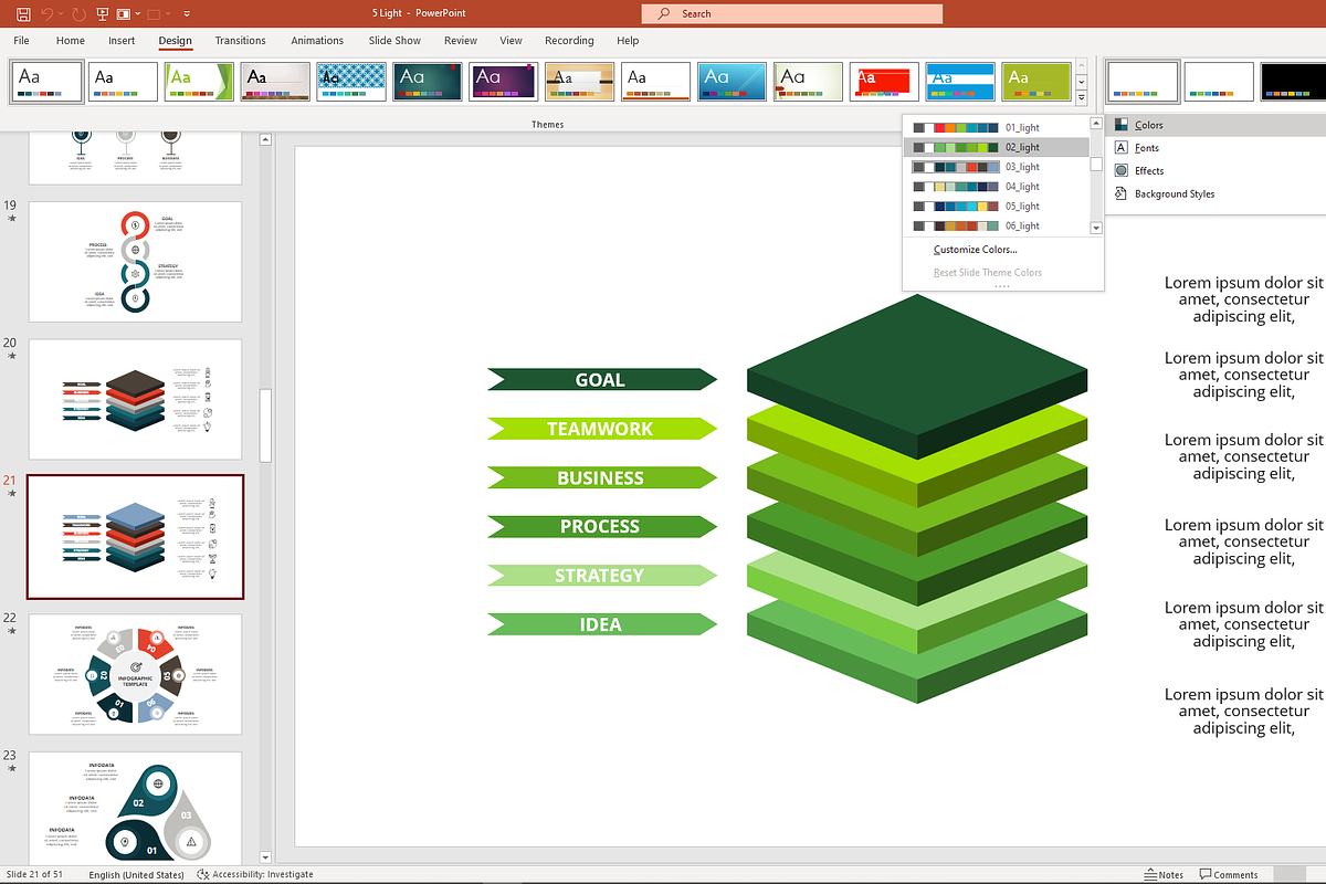 Powerful Presentation Template, a Presentation Template by Infographics project (Photo 2 of 13)