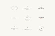 Caroline Minimal Logo Kit Ai,Eps,Psd, a Branding & Logo Template by Feel This (Thumbnail 2 of 13)