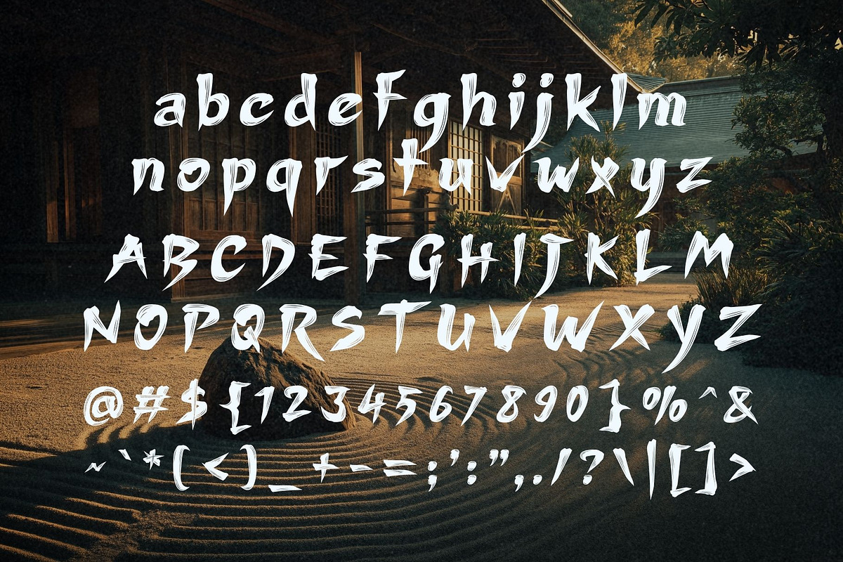 Kuro Spirit - Japanese Brush Script, a Handwritten Font by HipFonts (Photo 2 of 10)