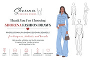 Female Fashion Croquis Flat Shoes, a Person Illustration by Shorena Fashion Draws (Thumbnail 8 of 8)