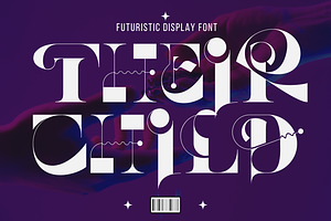 Their Child - Futuristic Font