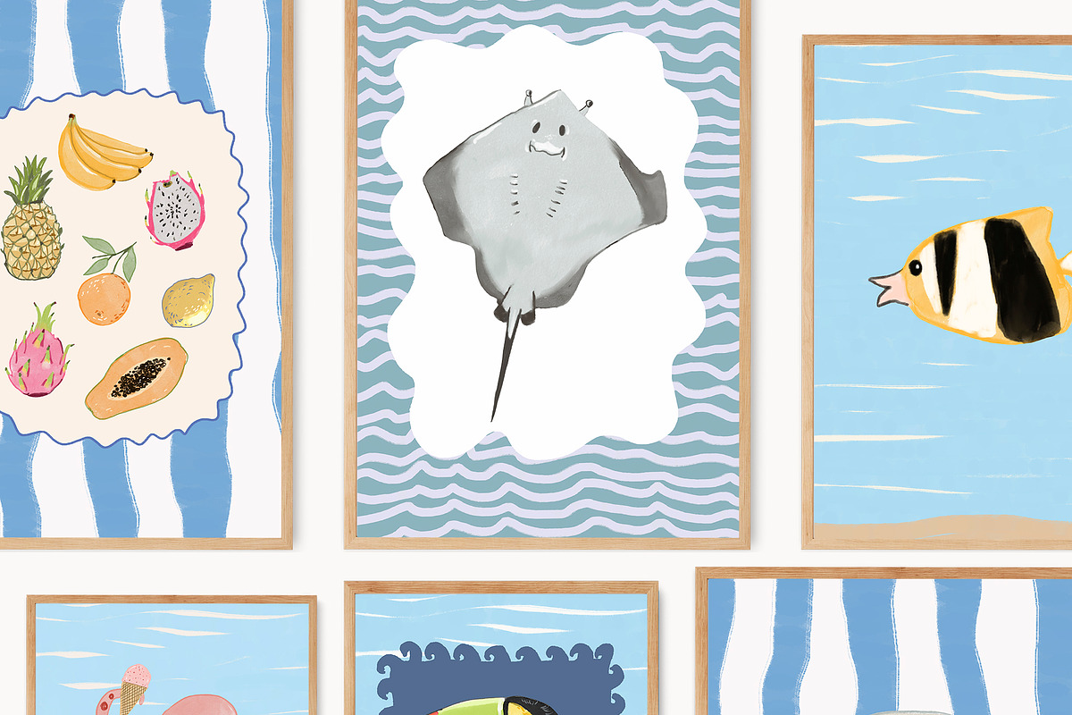 Nursery Wall Art Prints Bundle, a Background Graphic by Artemsky (Photo 5 of 19)