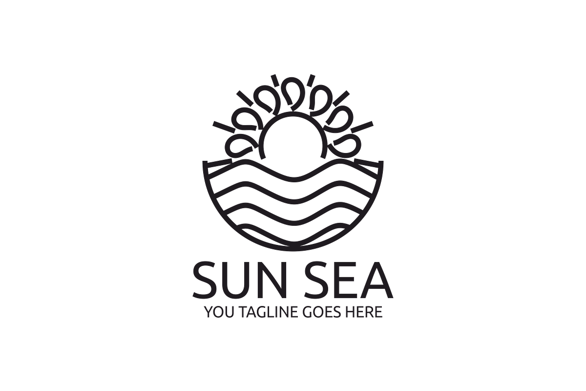 Sun and Sea Logo, a Branding & Logo Template by Brandlogo (Photo 2 of 3)