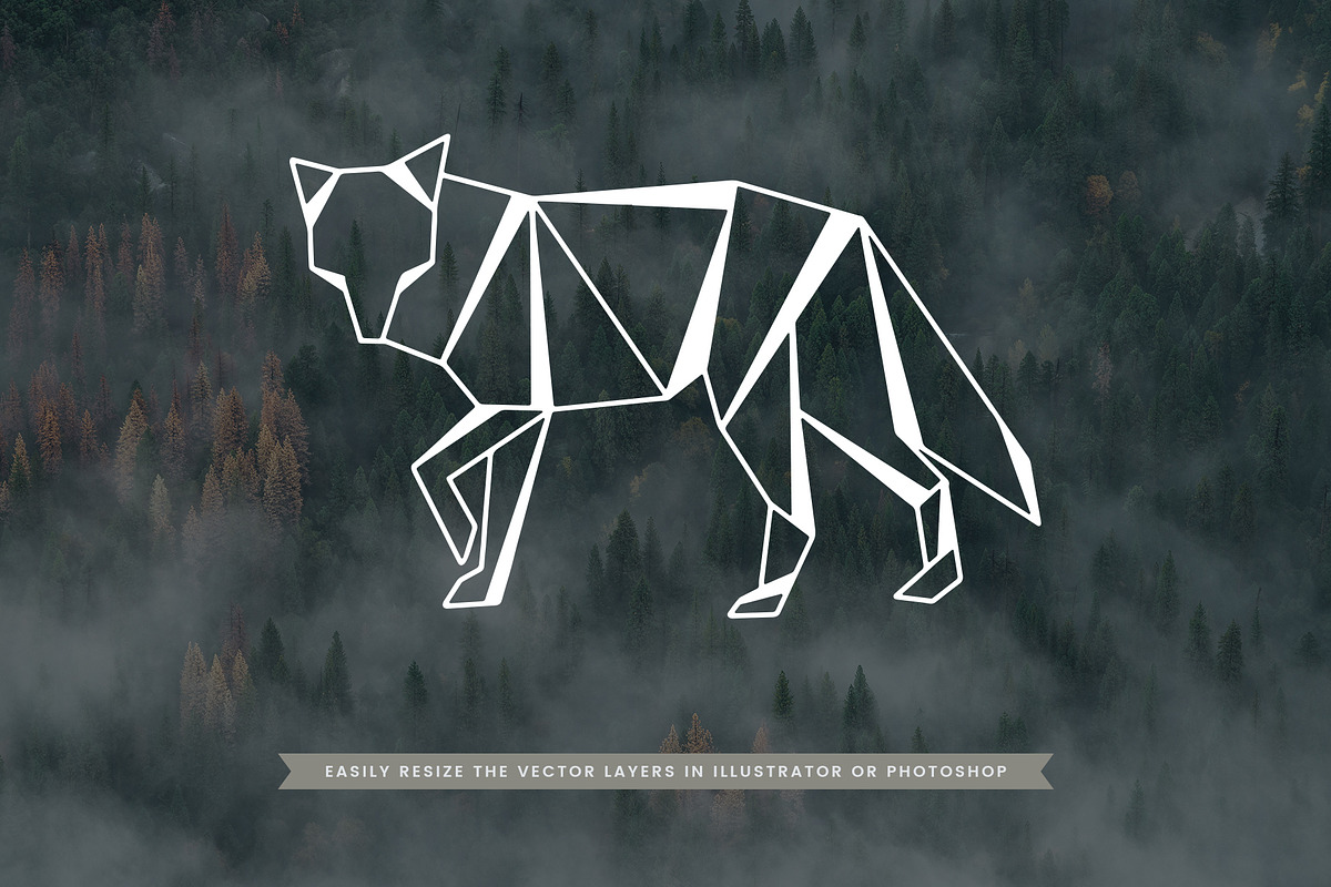 Wild Geometric Mountains and Animals, an Animal Illustration by Build Interactive (Photo 4 of 6)