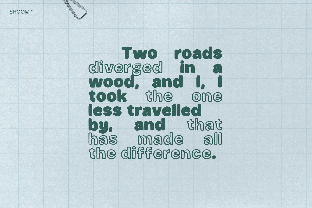 Bold Writer: Chunky Font Family, a Sans Serif Font by SHOOM HOUSE (Photo 11 of 17)