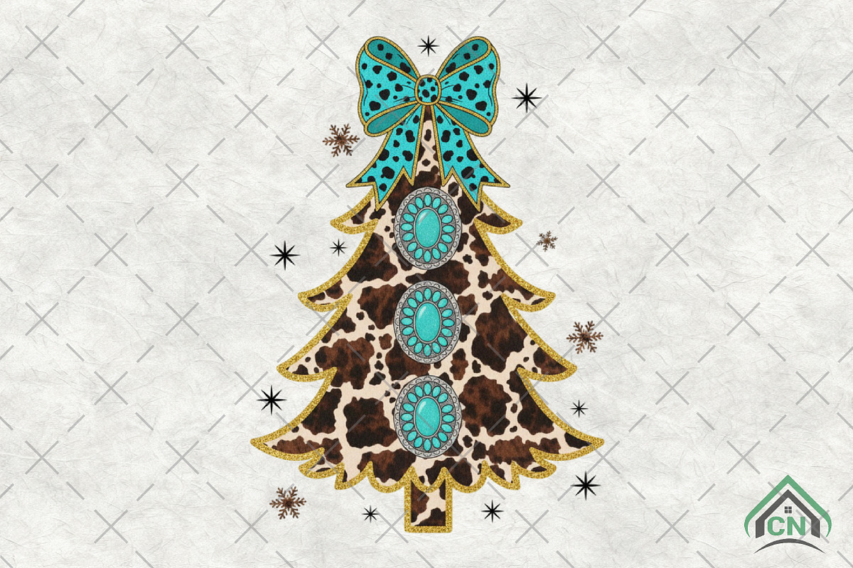 Leopard Print Christmas Tree PNG, an Illustration by Craft Nest (Photo 1 of 6)