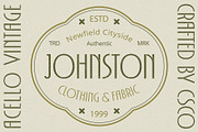 Acello Vintage, a Sans Serif Font by Craft Supply Co. (Thumbnail 6 of 8)
