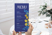 Yellow Blue Flower Wedding Template, an Invitation Template by Presetrain Co. (Thumbnail 4 of 4)