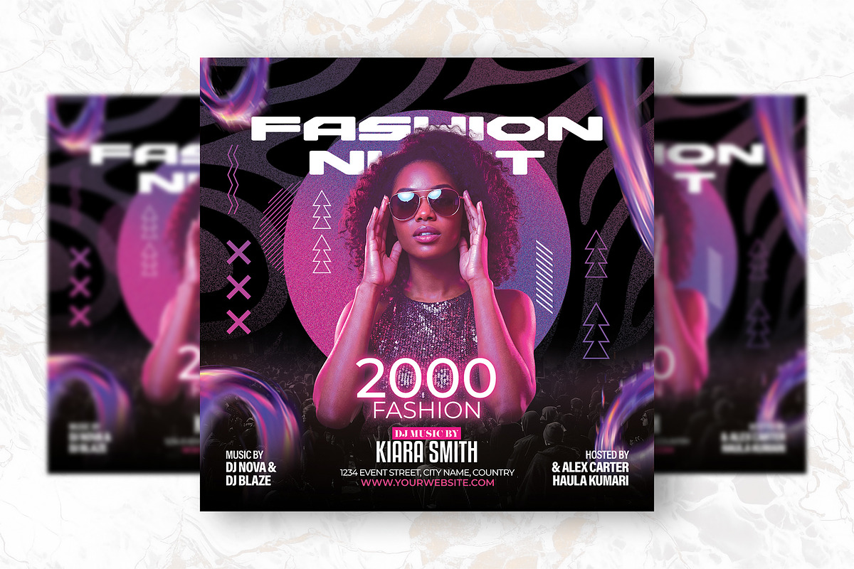 Fashion Night Party Flyer Design, a Flyer Template by Shajib Shikder (Photo 2 of 2)